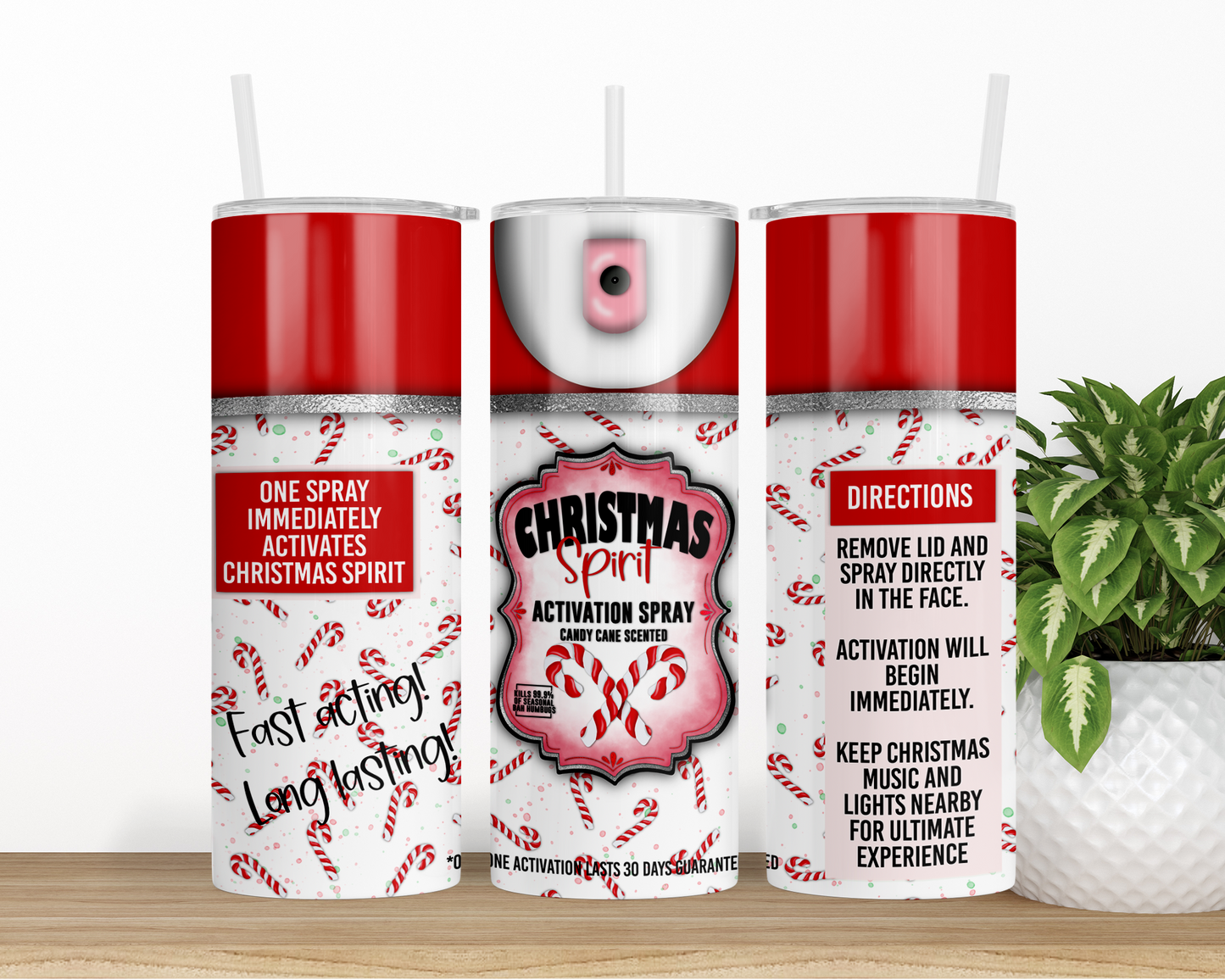 Skinny tumbler Christmas Spirit