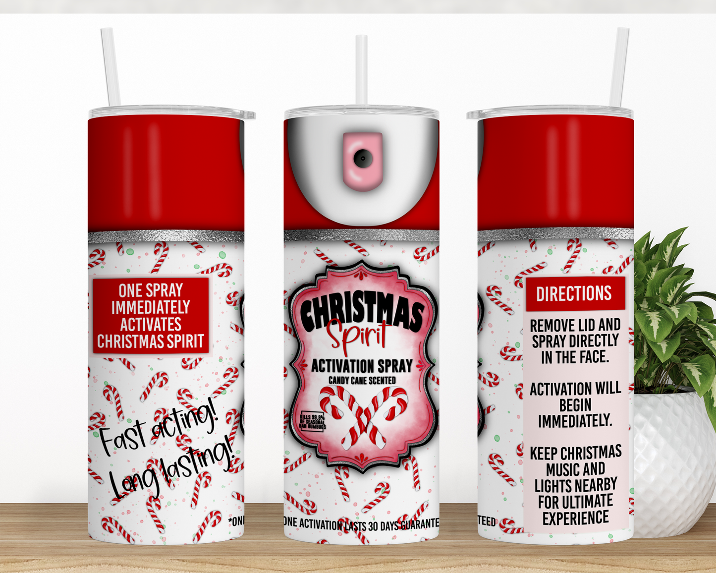 Skinny tumbler Christmas Spirit