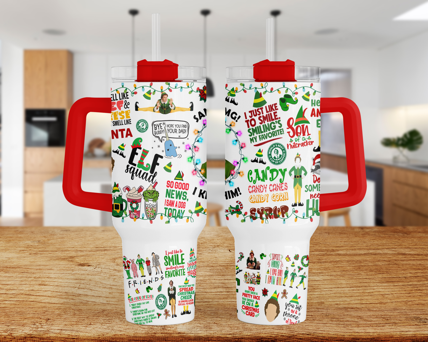 Santa 40oz tumbler