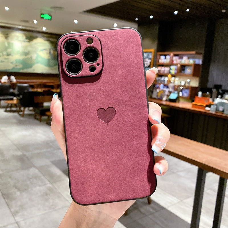 Solid Color  Leather Phone Case