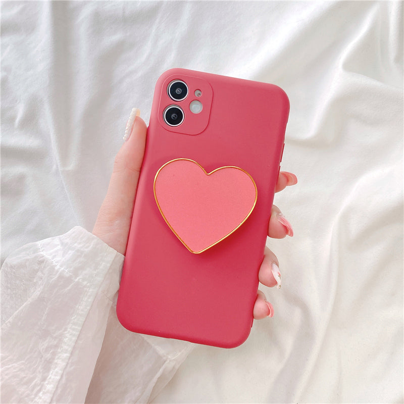 Love Bracket Liquid Silicone Soft Phone Case