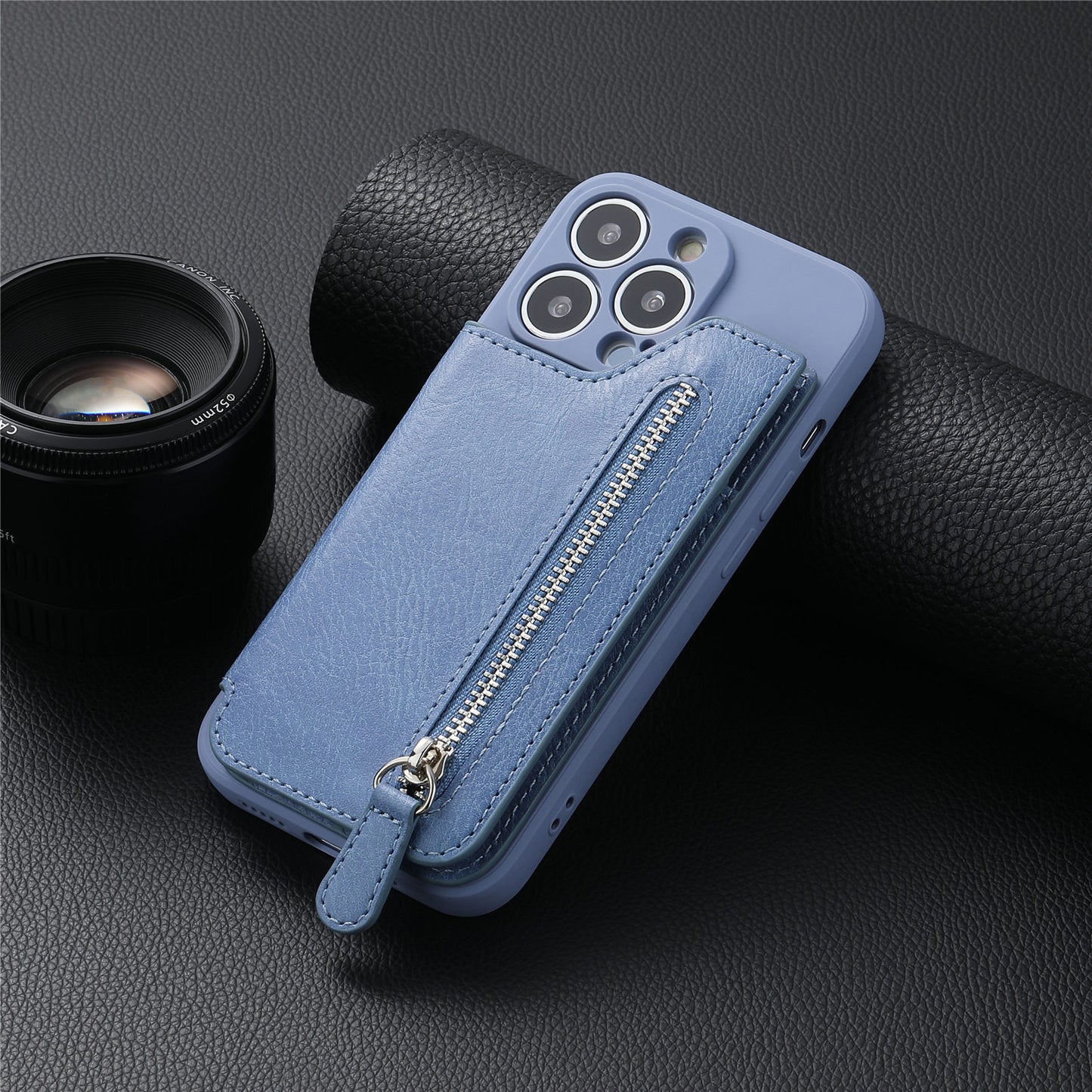 Velvet Zipper Soft Shell Phone Case