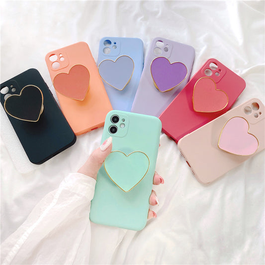 Love Bracket Liquid Silicone Soft Phone Case