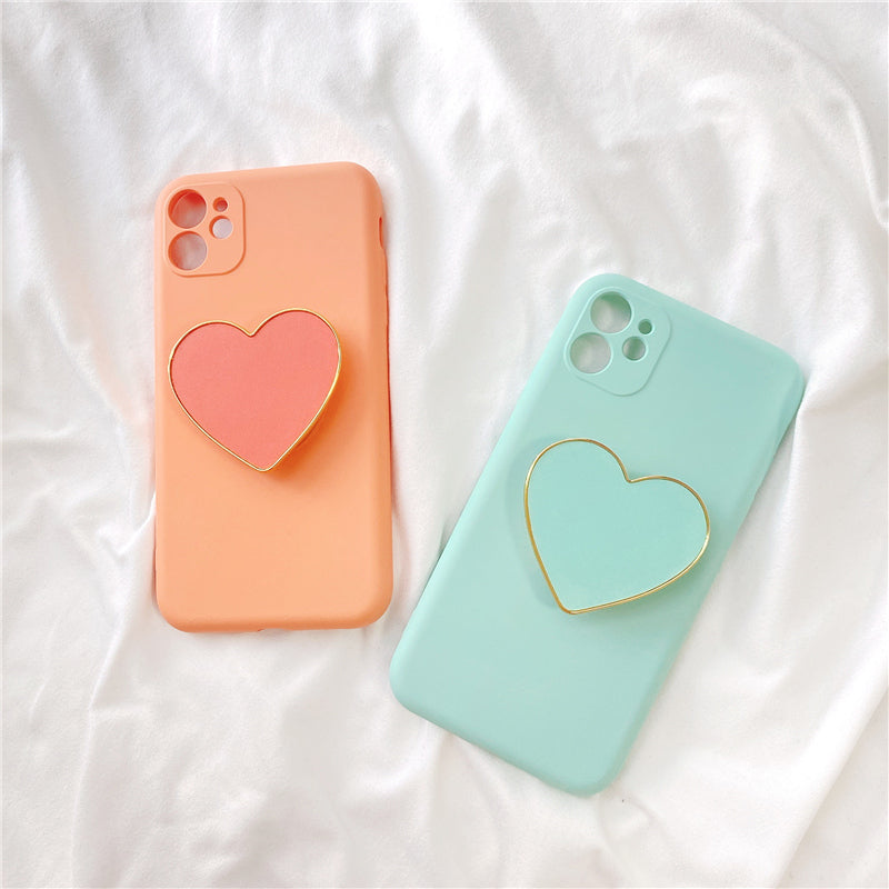 Love Bracket Liquid Silicone Soft Phone Case