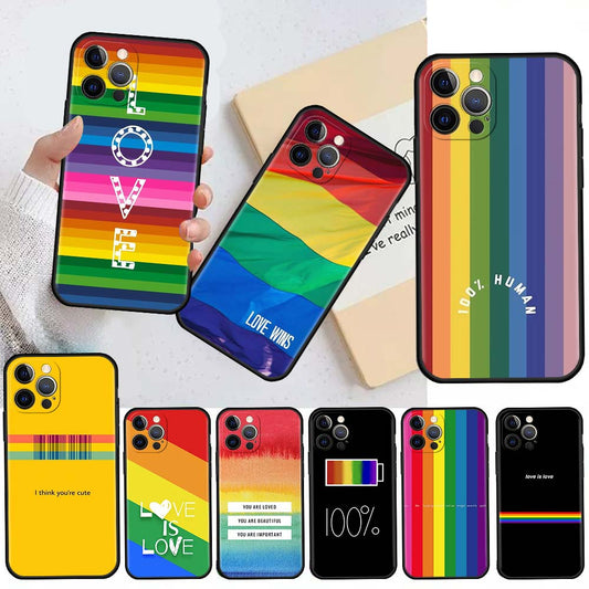 Rainbow Theme Protective Case for iPhone