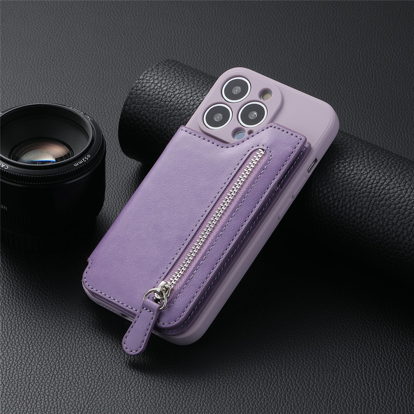 Velvet Zipper Soft Shell Phone Case