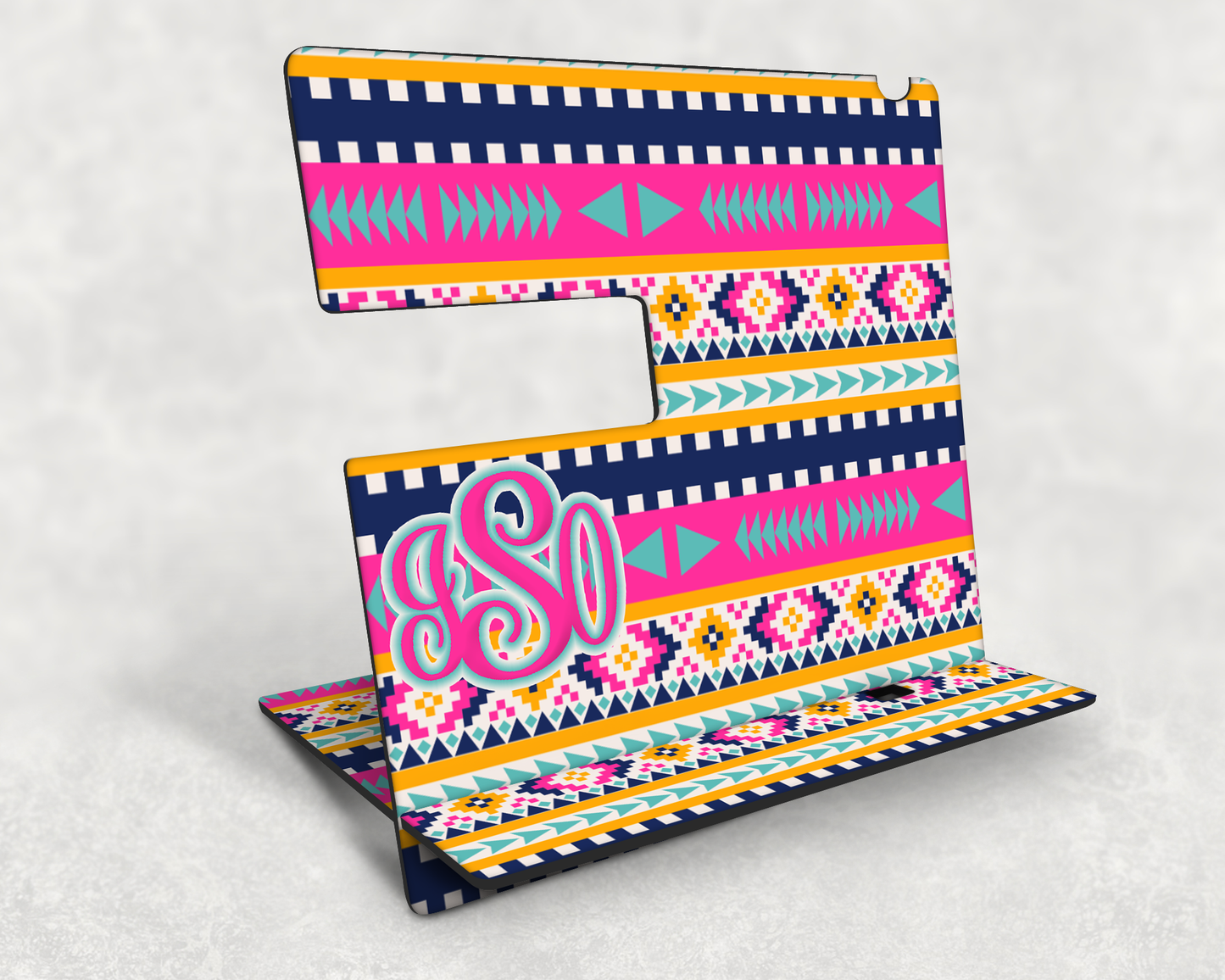 Pink arrow tribal phone stand