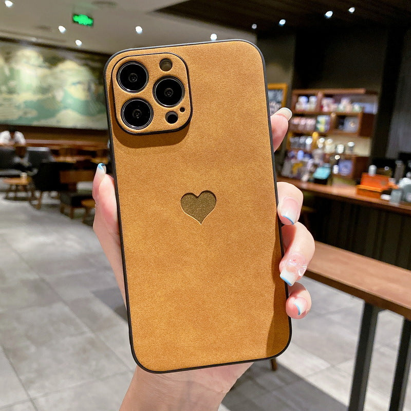 Solid Color  Leather Phone Case