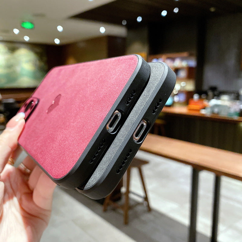 Solid Color  Leather Phone Case