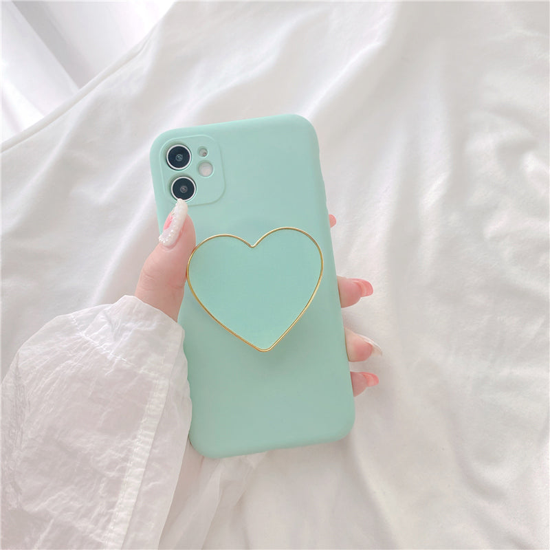 Love Bracket Liquid Silicone Soft Phone Case