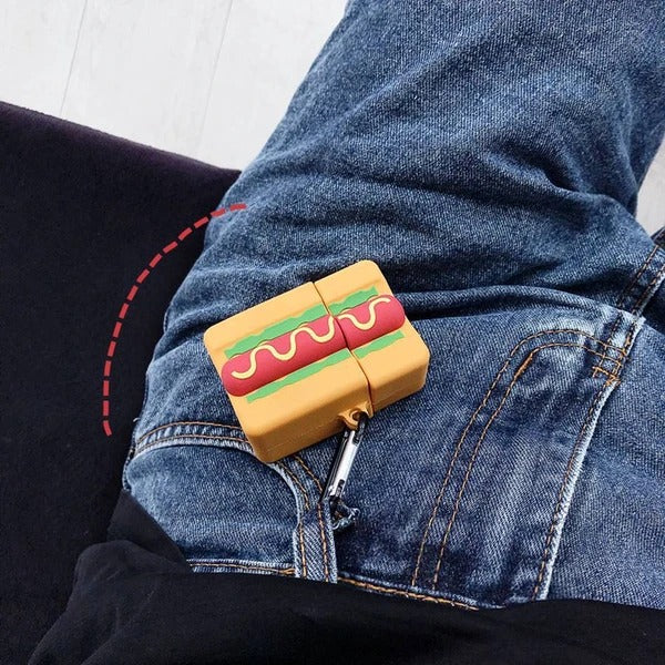 AirPods Hot Dog Silicone Case Cover