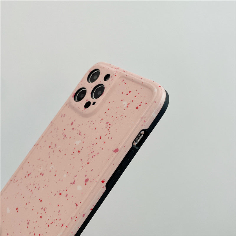 Strawberry Milkshake Pearl Diagonal Chain Phone Case