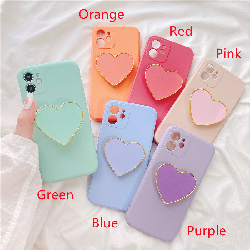 Love Bracket Liquid Silicone Soft Phone Case