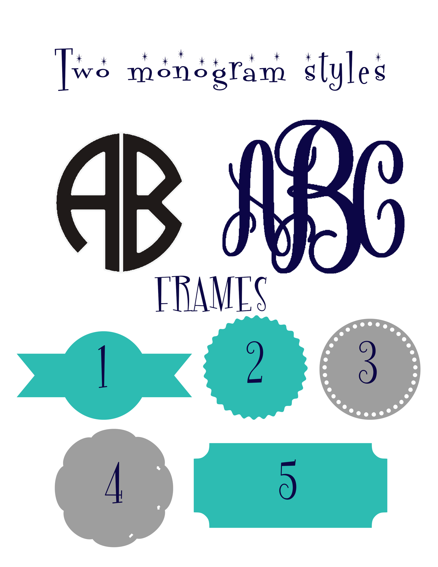 Monogram keychain