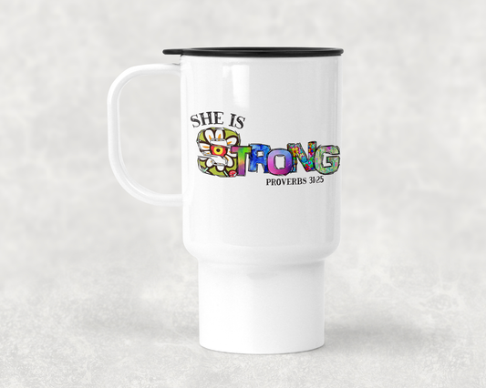 She is strong poly mug