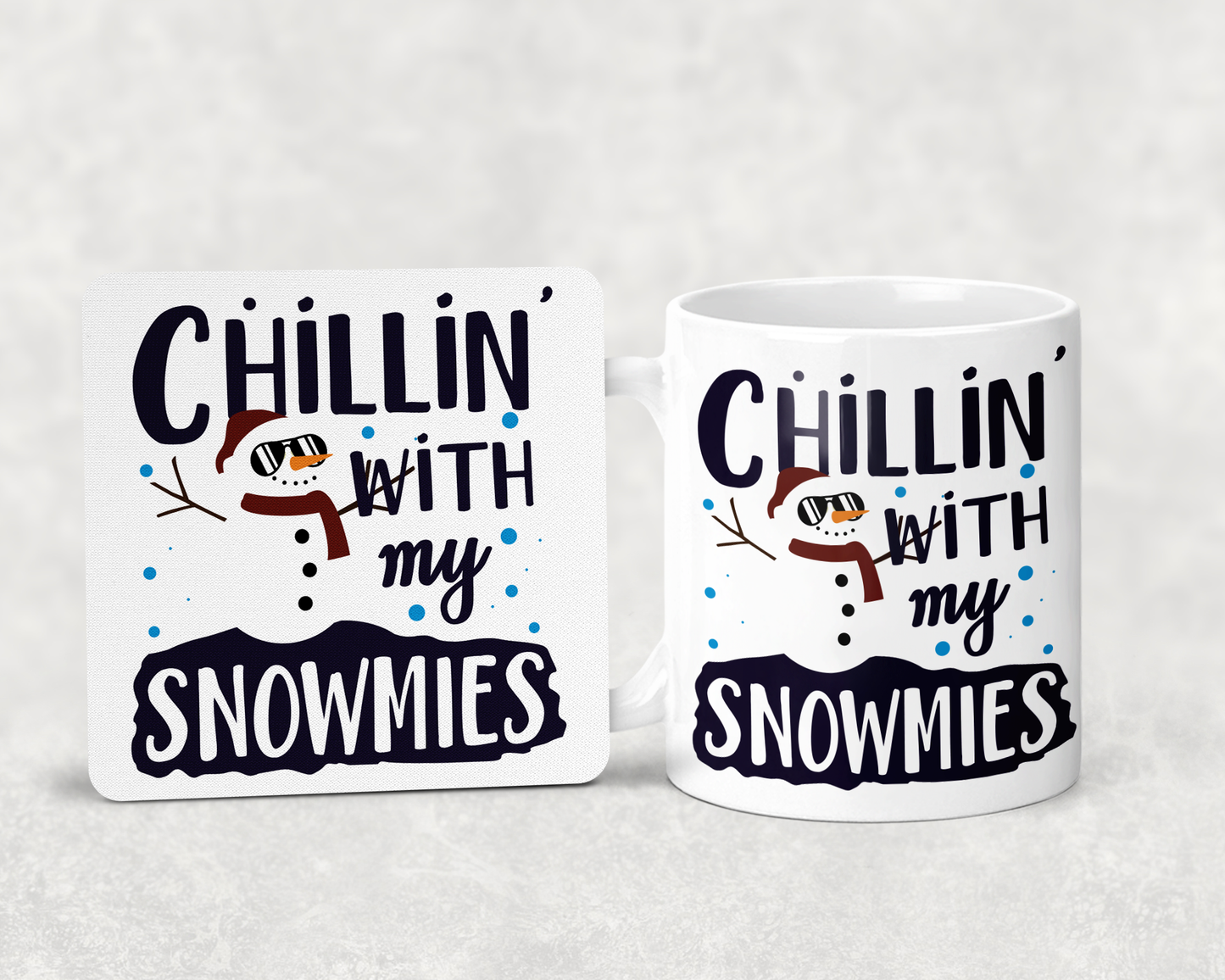 Chilling with my snowmies mug set